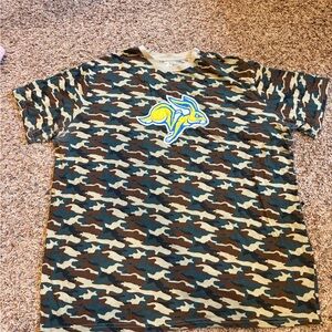 SDSU Jackrabbits Russell Athletic Camouflage Green Crewneck T-Shirt